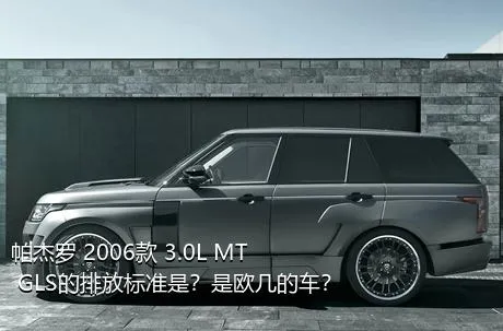 帕杰罗 2006款 3.0L MT GLS的排放标准是？是欧几的车？