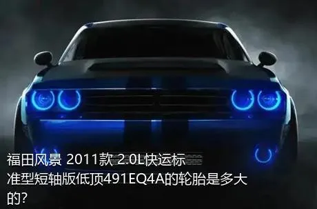福田风景 2011款 2.0L快运标准型短轴版低顶491EQ4A的轮胎是多大的？