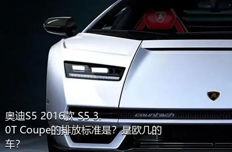 奥迪S5 2016款 S5 3.0T Coupe的排放标准是？是欧几的车？