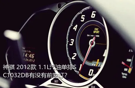 神骐 2012款 1.1L汽油单排SC1032DB有没有前雾灯？