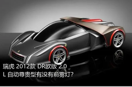 瑞虎 2012款 DR欧版 2.0L 自动尊贵型有没有前雾灯？