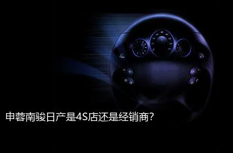 申蓉南骏日产是4S店还是经销商？