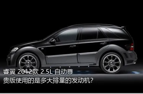 睿翼 2012款 2.5L 自动尊贵版使用的是多大排量的发动机？
