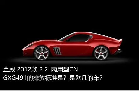 金威 2012款 2.2L两用型CNGXG491的排放标准是？是欧几的车？