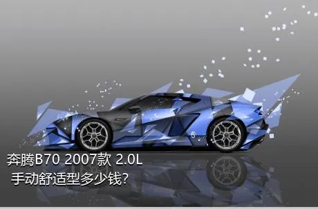 奔腾B70 2007款 2.0L 手动舒适型多少钱？