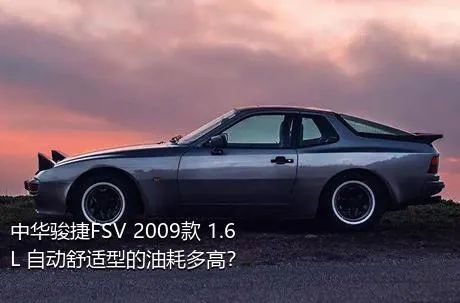 中华骏捷FSV 2009款 1.6L 自动舒适型的油耗多高？