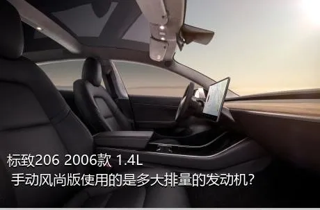 标致206 2006款 1.4L 手动风尚版使用的是多大排量的发动机？