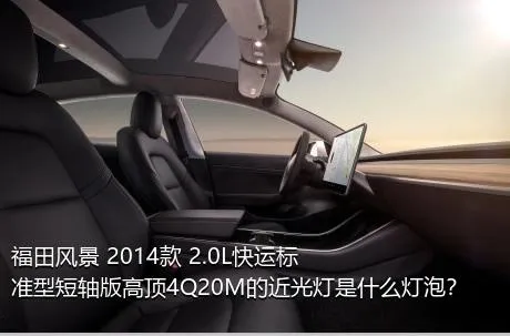 福田风景 2014款 2.0L快运标准型短轴版高顶4Q20M的近光灯是什么灯泡？