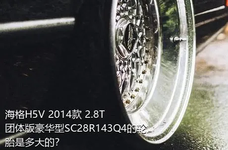 海格H5V 2014款 2.8T团体版豪华型SC28R143Q4的轮胎是多大的？