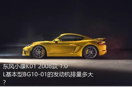 东风小康K01 2008款 1.0L基本型BG10-01的发动机排量多大？
