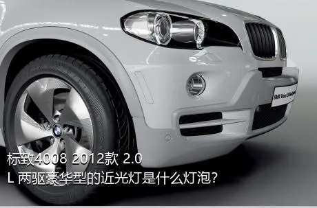 标致4008 2012款 2.0L 两驱豪华型的近光灯是什么灯泡？