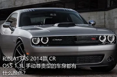 和悦A13RS 2014款 CROSS 1.3L 手动尊贵型的车身都有什么颜色？