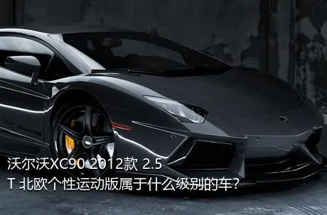 沃尔沃XC90 2012款 2.5T 北欧个性运动版属于什么级别的车？