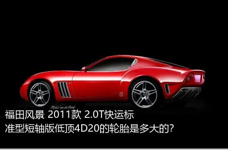 福田风景 2011款 2.0T快运标准型短轴版低顶4D20的轮胎是多大的？