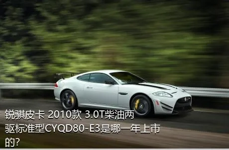 锐骐皮卡 2010款 3.0T柴油两驱标准型CYQD80-E3是哪一年上市的？