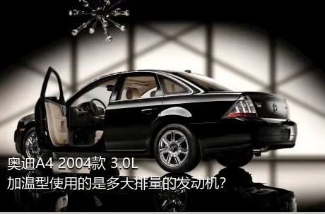 奥迪A4 2004款 3.0L 加温型使用的是多大排量的发动机？
