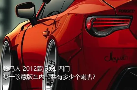 牧马人 2012款 3.6L 四门梦十珍藏版车内一共有多少个喇叭？