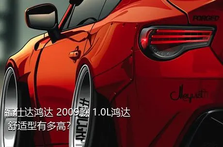 福仕达鸿达 2009款 1.0L鸿达 舒适型有多高？