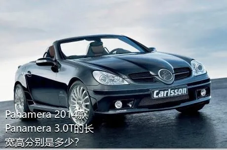 Panamera 2014款 Panamera 3.0T的长宽高分别是多少？