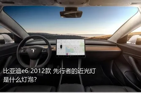 比亚迪e6 2012款 先行者的近光灯是什么灯泡？