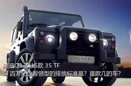 奥迪Q3 2015款 35 TFSI 百万纪念智领型的排放标准是？是欧几的车？
