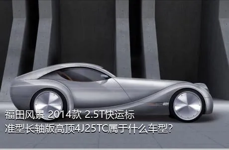 福田风景 2014款 2.5T快运标准型长轴版高顶4J25TC属于什么车型？