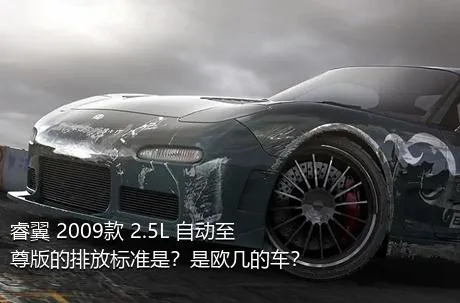 睿翼 2009款 2.5L 自动至尊版的排放标准是？是欧几的车？