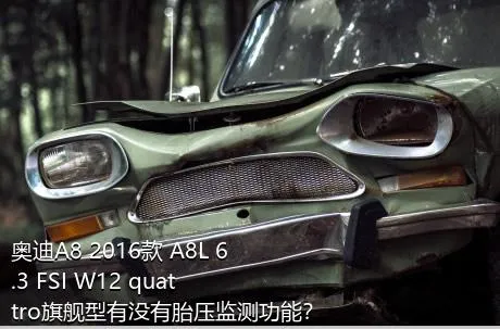 奥迪A8 2016款 A8L 6.3 FSI W12 quattro旗舰型有没有胎压监测功能？