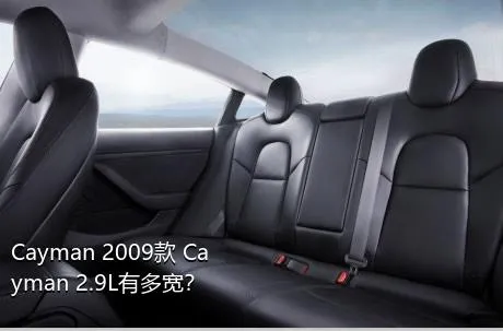 Cayman 2009款 Cayman 2.9L有多宽？