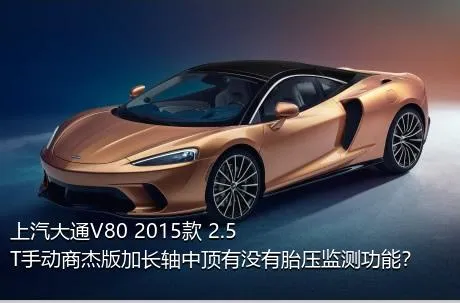 上汽大通V80 2015款 2.5T手动商杰版加长轴中顶有没有胎压监测功能？