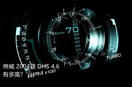 帝威 2004款 DHS 4.6有多高？