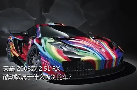 天籁 2008款 2.5L RX酷动版属于什么级别的车？