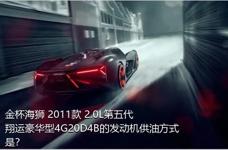 金杯海狮 2011款 2.0L第五代翔运豪华型4G20D4B的发动机供油方式是？