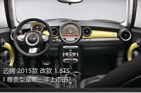迈腾 2015款 改款 1.8TSI 尊贵型是哪一年上市的？