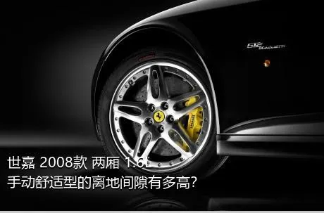 世嘉 2008款 两厢 1.6L 手动舒适型的离地间隙有多高？