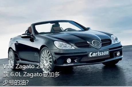 V12 Zagato 2012款 6.0L Zagato要加多少号的油？