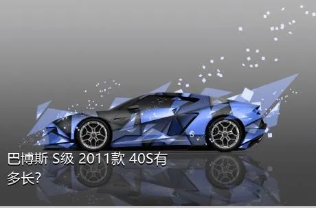 巴博斯 S级 2011款 40S有多长？