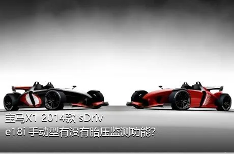 宝马X1 2014款 sDrive18i 手动型有没有胎压监测功能？