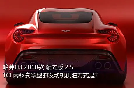 哈弗H3 2010款 领先版 2.5TCI 两驱豪华型的发动机供油方式是？