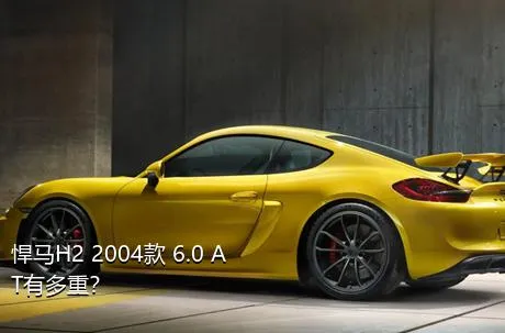 悍马H2 2004款 6.0 AT有多重？