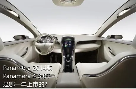Panamera 2014款 Panamera 4 3.0T是哪一年上市的？