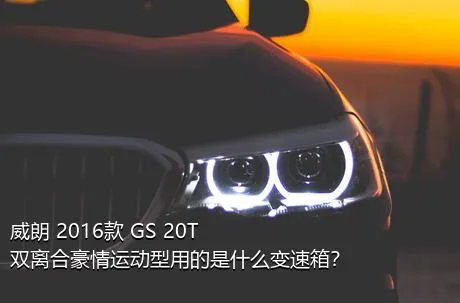 威朗 2016款 GS 20T 双离合豪情运动型用的是什么变速箱？