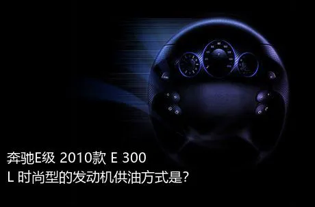 奔驰E级 2010款 E 300 L 时尚型的发动机供油方式是？
