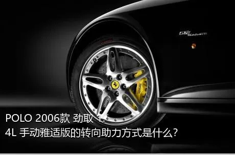 POLO 2006款 劲取 1.4L 手动雅适版的转向助力方式是什么？