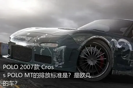 POLO 2007款 Cross POLO MT的排放标准是？是欧几的车？