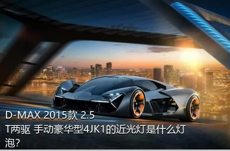 D-MAX 2015款 2.5T两驱 手动豪华型4JK1的近光灯是什么灯泡？