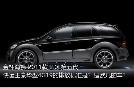金杯海狮 2011款 2.0L第五代快运王豪华型4G19的排放标准是？是欧几的车？