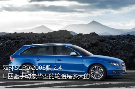 双环SCEO 2005款 2.4L 四驱手动豪华型的轮胎是多大的？