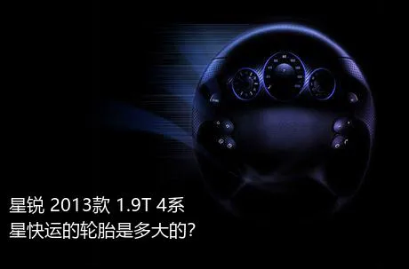 星锐 2013款 1.9T 4系星快运的轮胎是多大的？