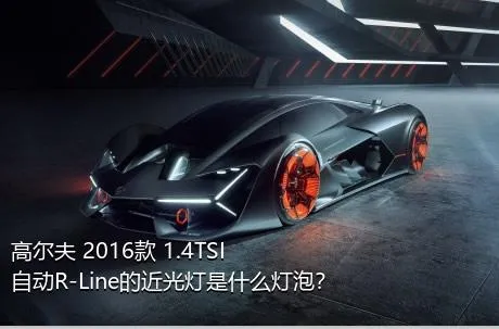 高尔夫 2016款 1.4TSI 自动R-Line的近光灯是什么灯泡？